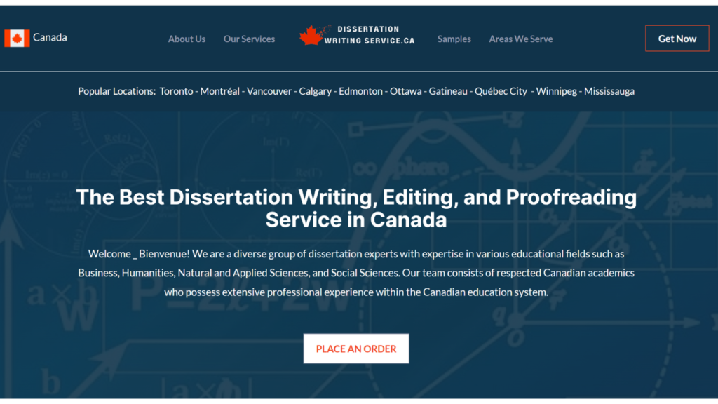 Dissertation Writing Service Canada